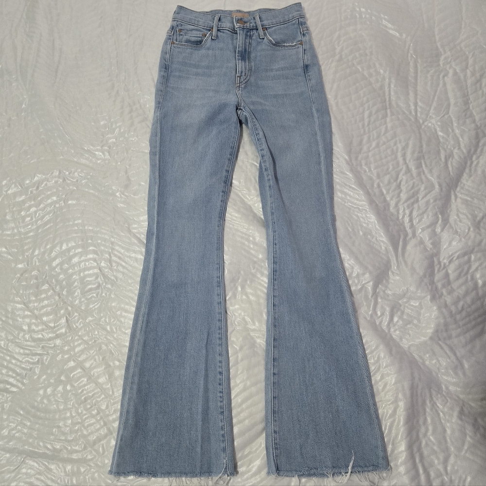 Mother Women's Light Blue Flared Jeans